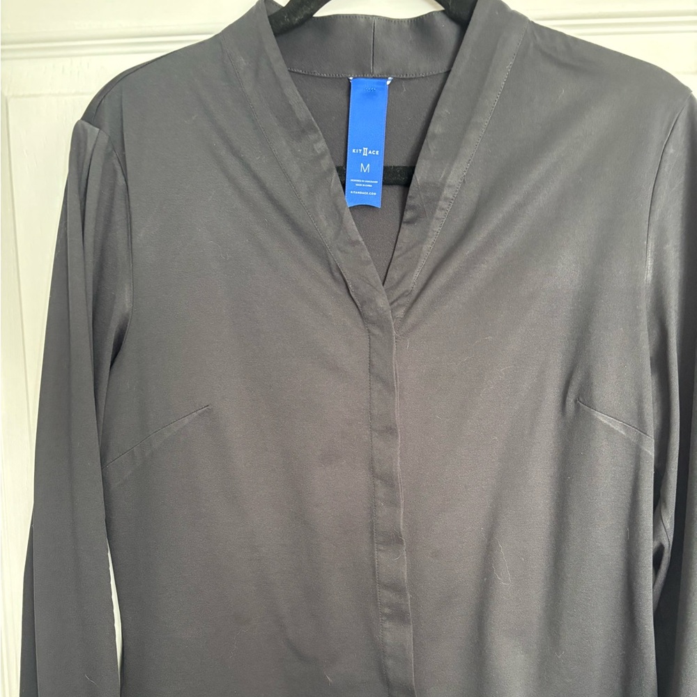 Kit and Ace  Black Long Sleeve Blouse